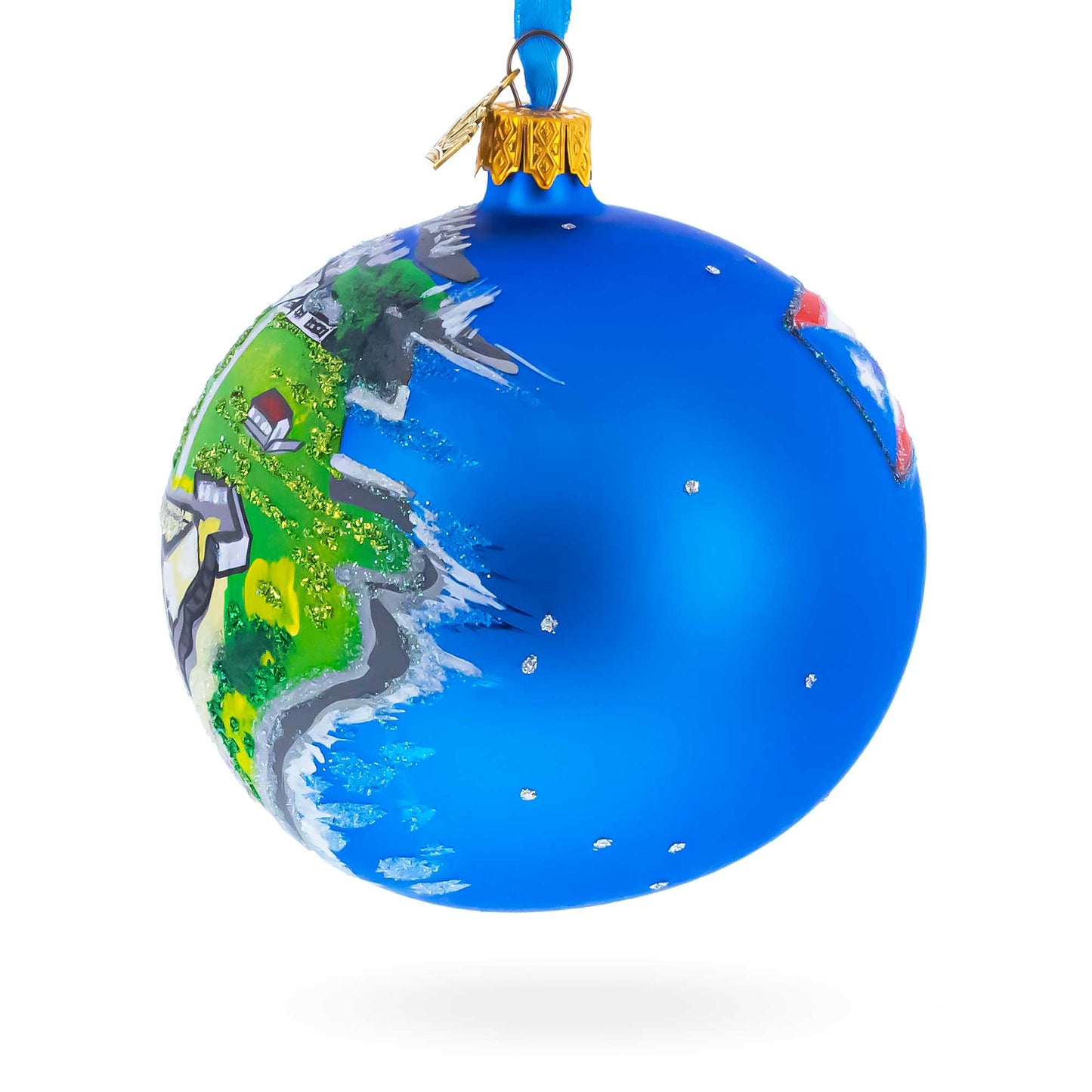 Castillo San Felipe del Morro, San Juan, Puerto Rico Glass Ball Christmas Ornament 4 Inches