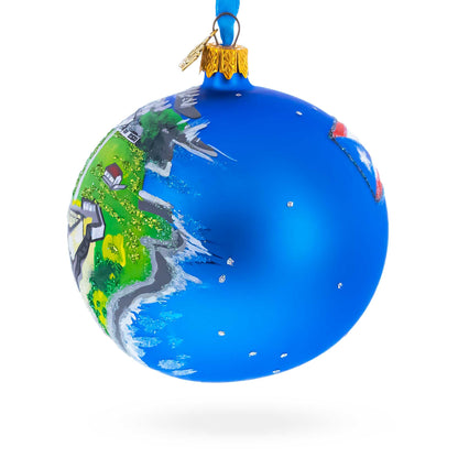 Castillo San Felipe del Morro, San Juan, Puerto Rico Glass Ball Christmas Ornament 4 Inches