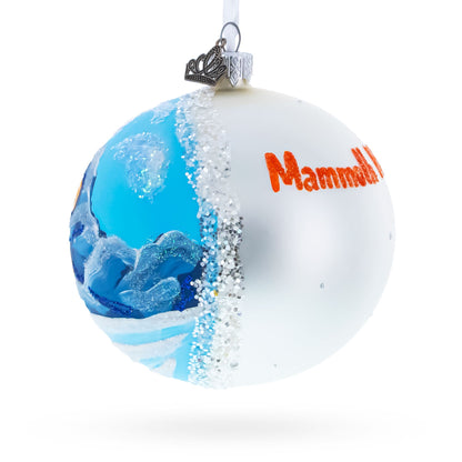 Mammoth Mountain Ski Area, California, USA Glass Ball Christmas Ornament 4 Inches