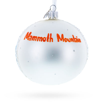 Mammoth Mountain Ski Area, California, USA Glass Ball Christmas Ornament 4 Inches