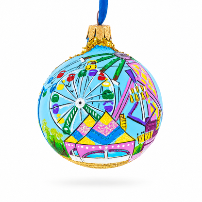 State Fair, St Paul, Minnesota, USA Glass Ball Christmas Ornament 3.25 Inches