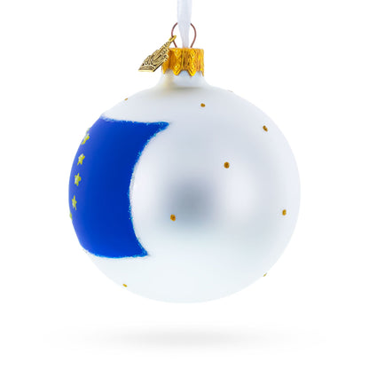 Flag of European Union Glass Ball Ornament 3.25 Inches