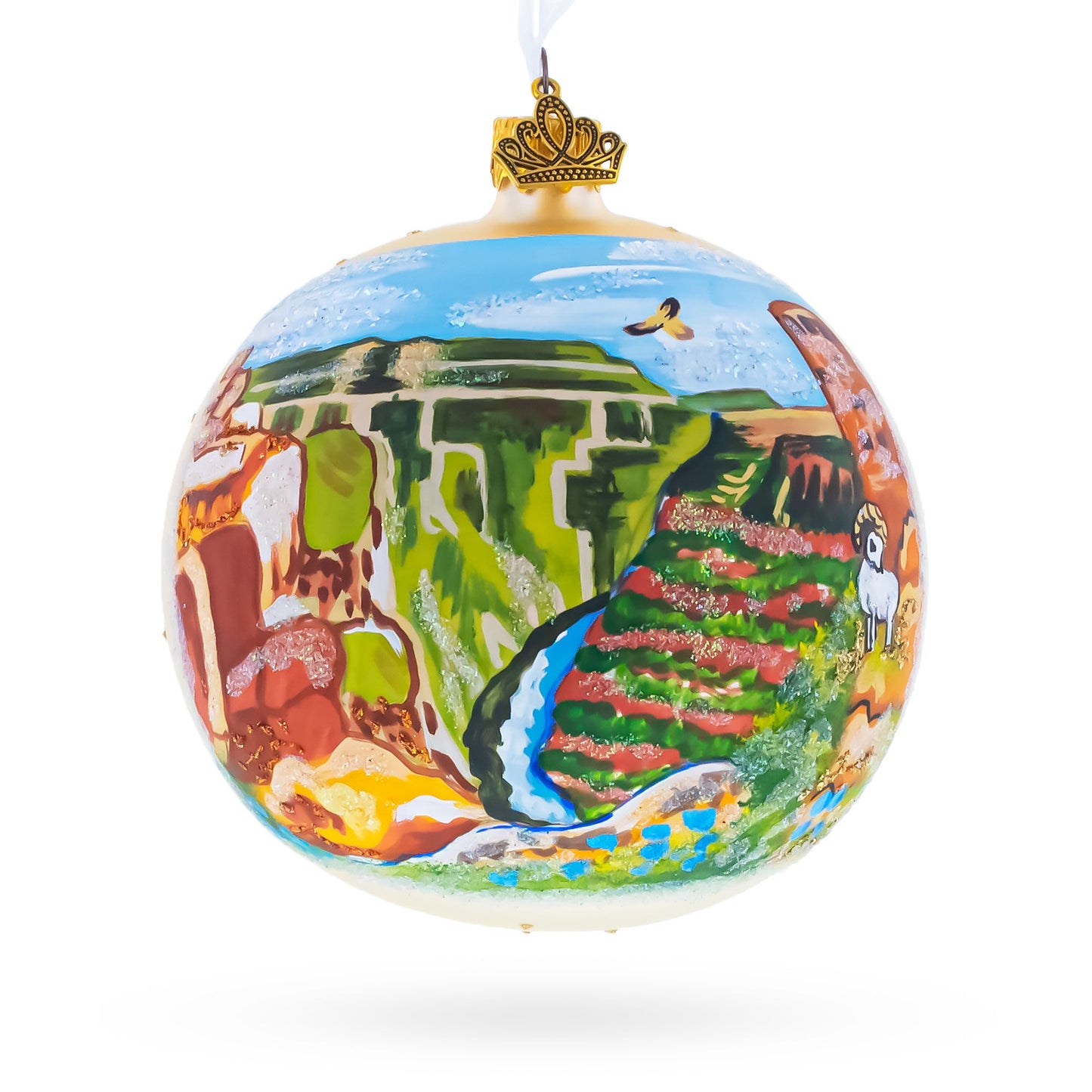 Grand Canyon, Arizona Glass Ball Christmas Ornament