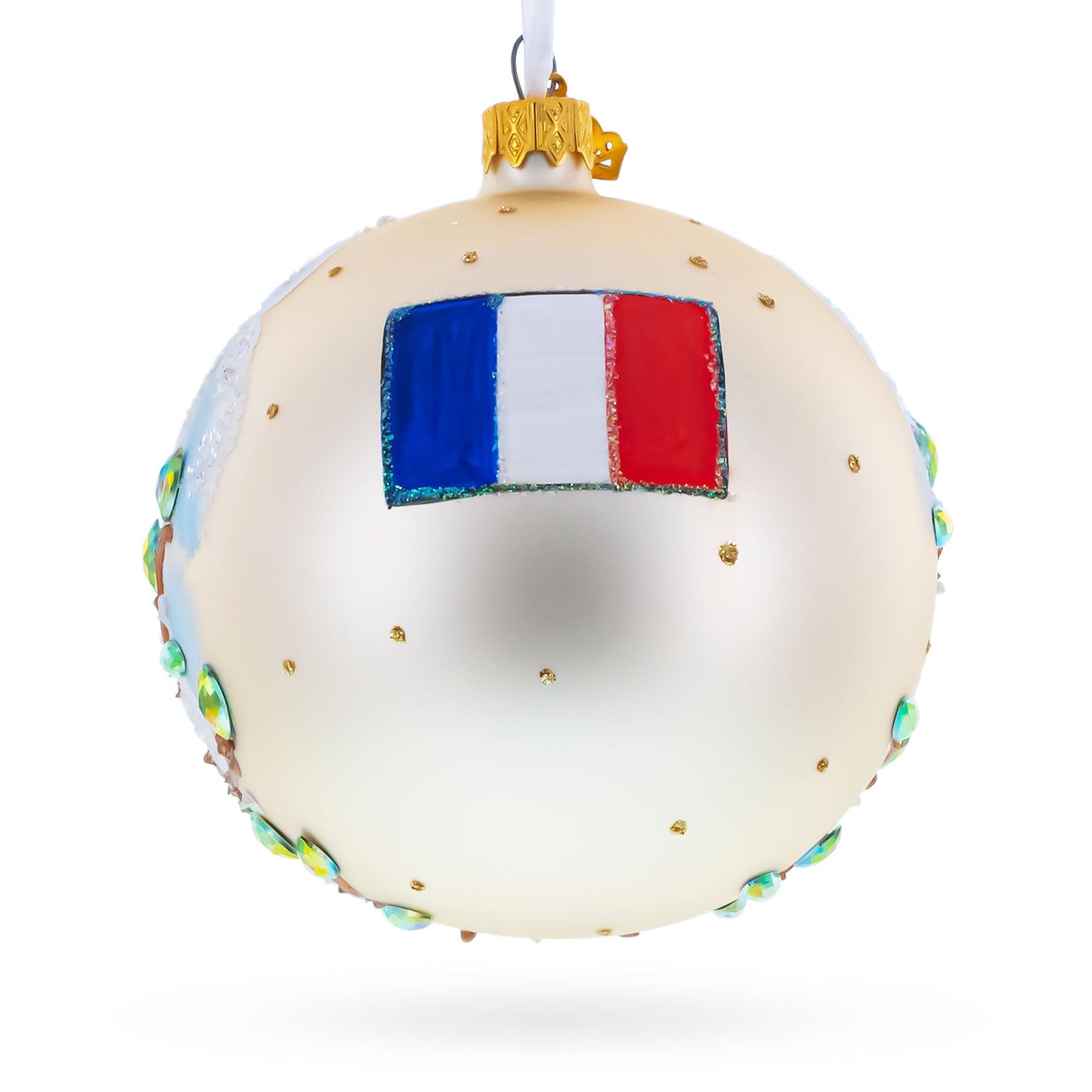 Basilica of Notre Dame of Fourviere, Lyon, France Glass Ball Christmas Ornament