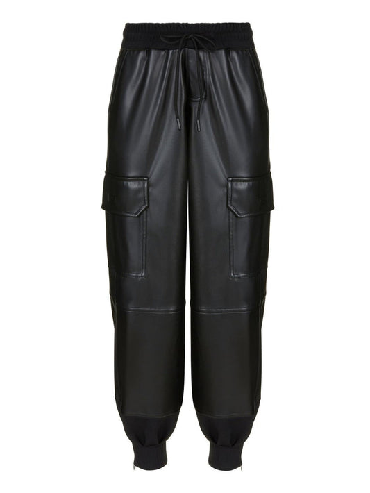 Knitted Jogging Pants - Black