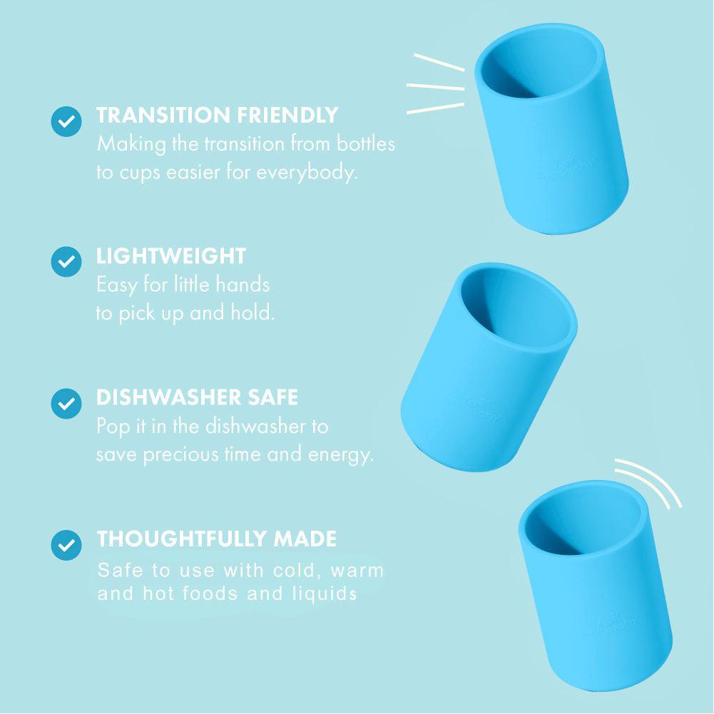12 oz Unbreakable Silicone Toddler Cup for Baby-Led Weaning