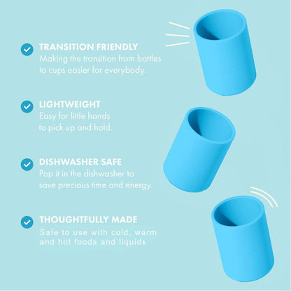 12 oz Unbreakable Silicone Toddler Cup for Baby-Led Weaning