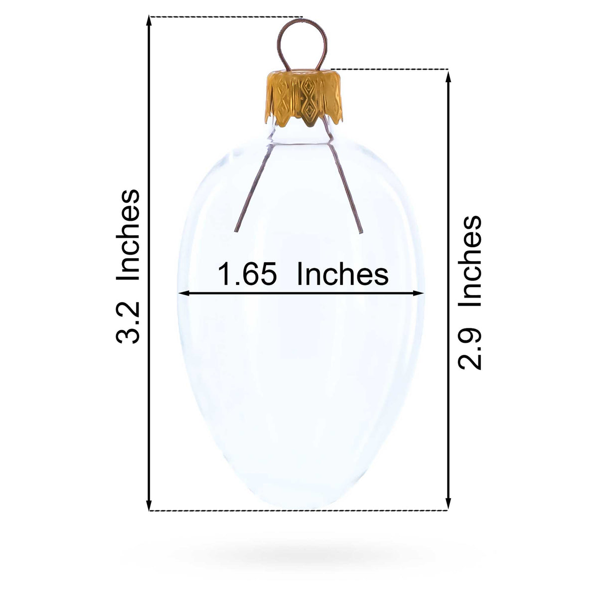 Vibrant Purple & Yellow Pearl Accented Mini Glass Egg Ornament 2.9 Inches