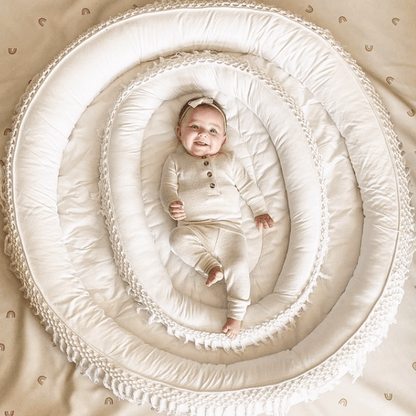 Macrame Oval Play Mat & Round Play Mat Bundle