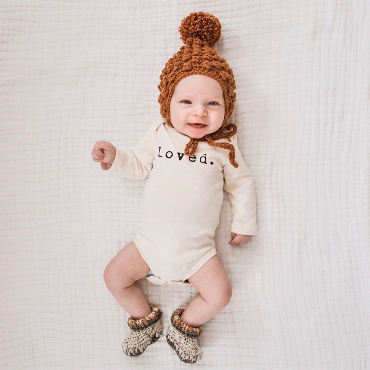 Baby loved. Organic Cotton Long-Sleeve Bodysuit