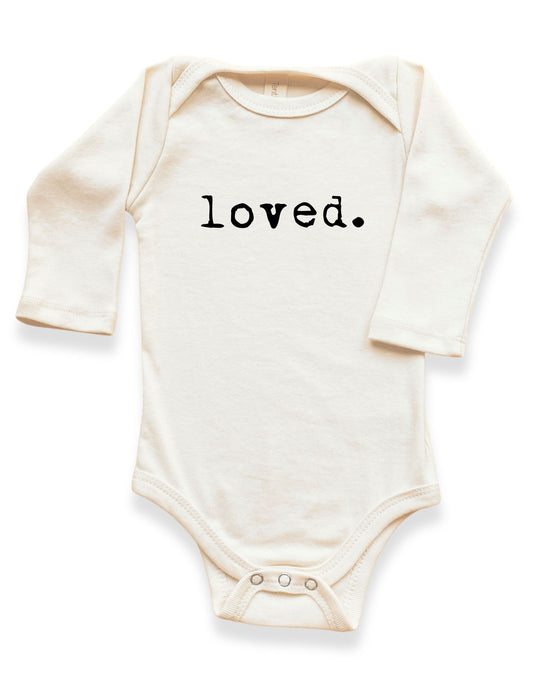Baby loved. Organic Cotton Long-Sleeve Bodysuit