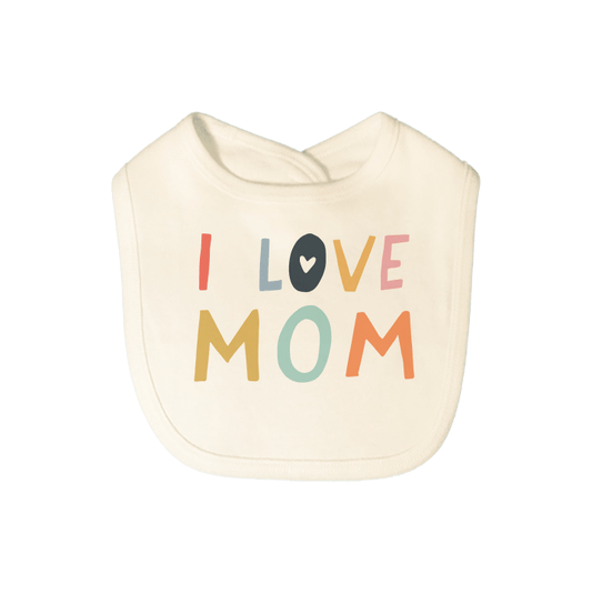 graphic bib | love mom