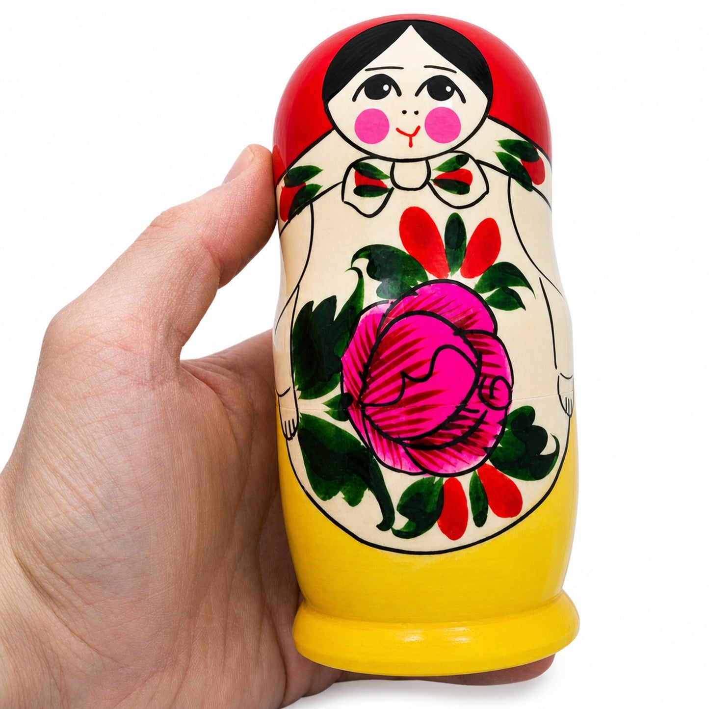 Set of 6 Wooden Dolls Nesting Dolls Semenov Matryoshka 5.75 Inches