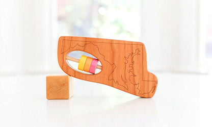 Maryland State Wooden Baby Rattle™