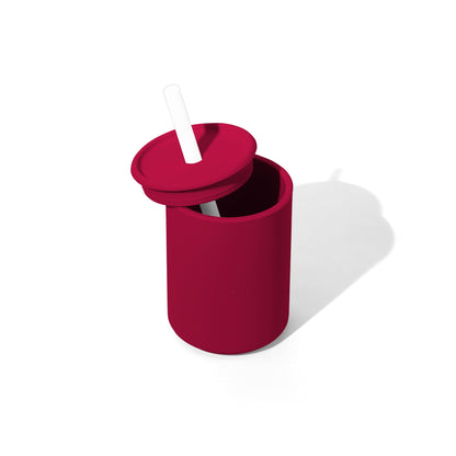 8 oz Medium Sippy Cup + Straw |  Silicone