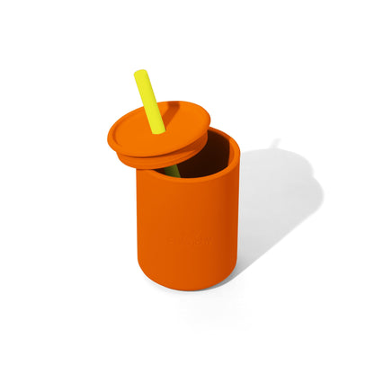 8 oz Medium Sippy Cup + Straw |  Silicone