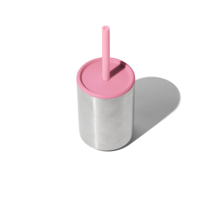 8 oz Medium Sippy Cup + Straw | Stainless Steel