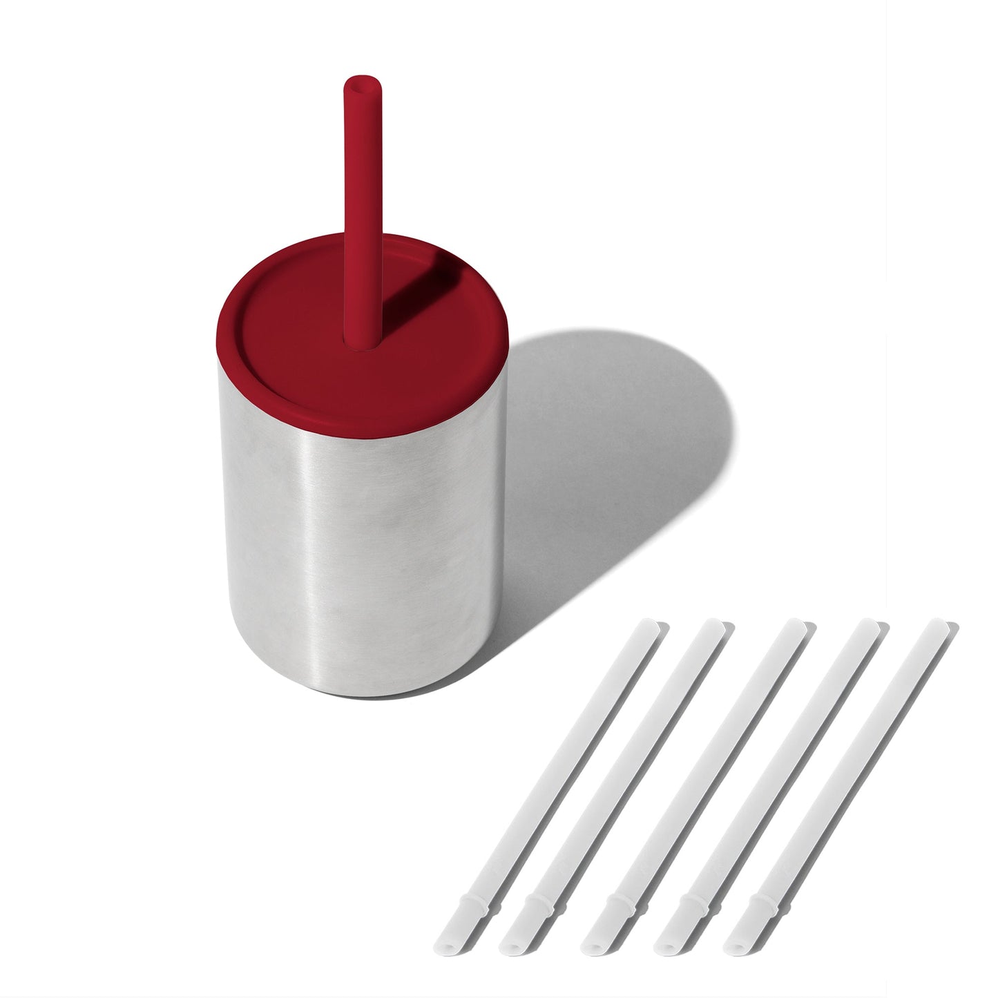 8 oz Medium Sippy Cup + Straw | Stainless Steel