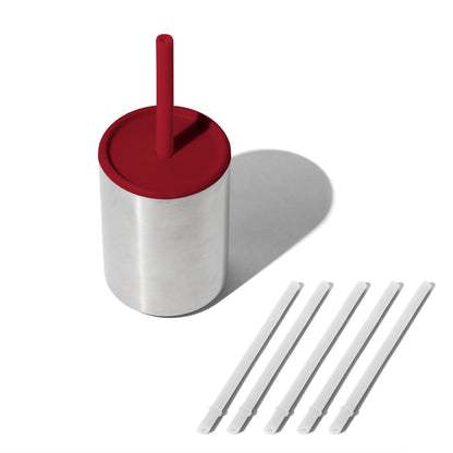 8 oz Medium Sippy Cup + Straw | Stainless Steel