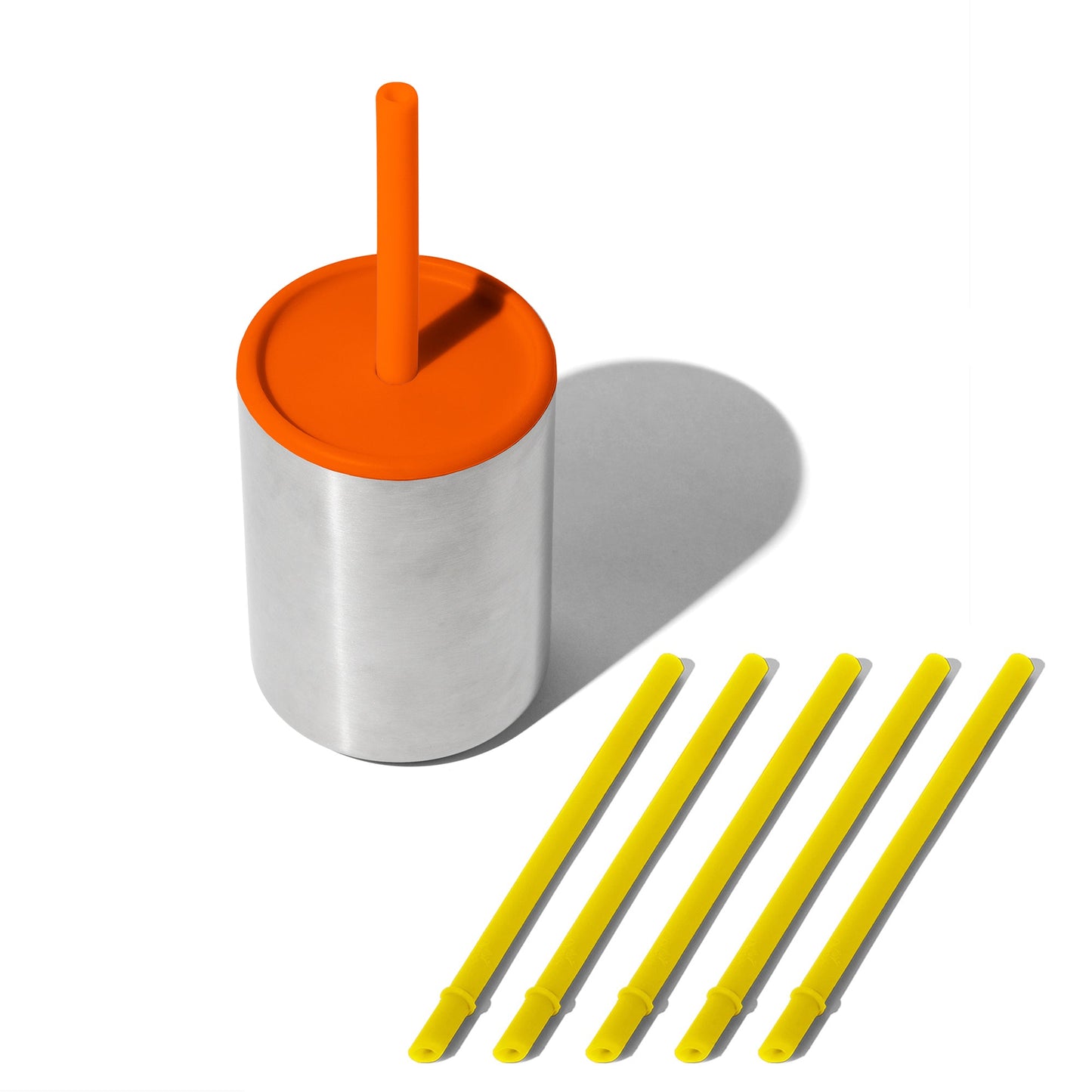 8 oz Medium Sippy Cup + Straw | Stainless Steel