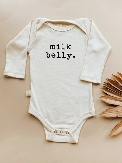 Milk Belly - Long Sleeve Organic Baby Bodysuit