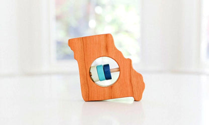 Missouri State Wooden Baby Rattle™