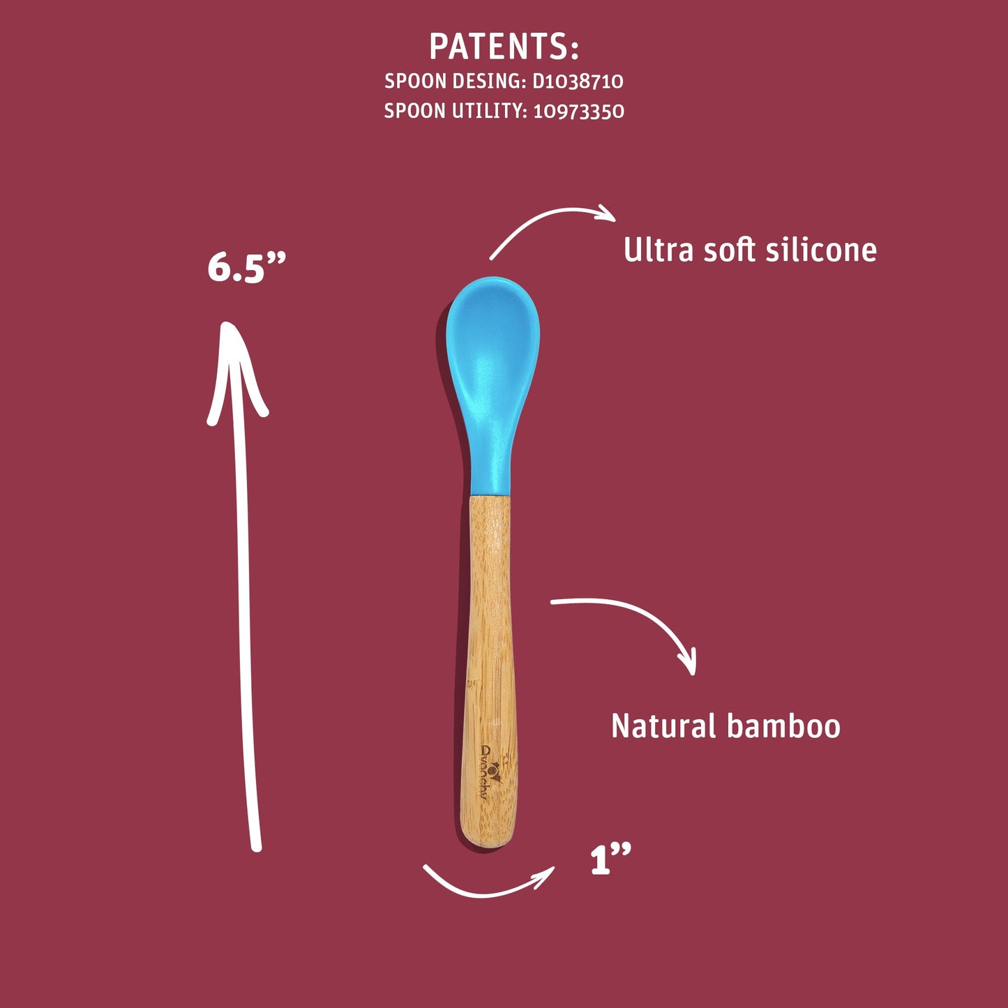Infant Spoon Small Scoop | Bamboo & Silicone
