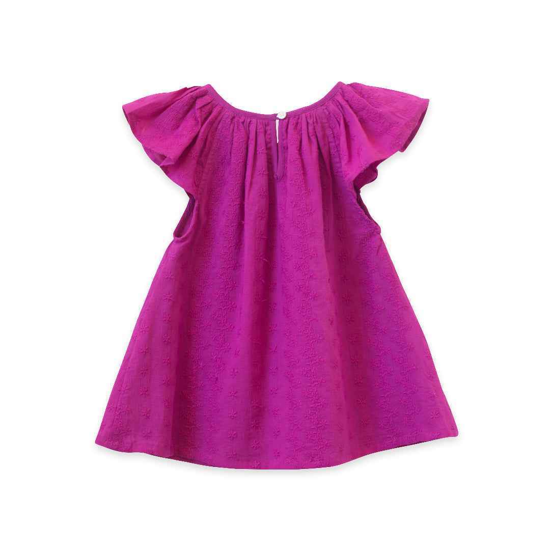 Baby Louise Top - Vivacious Pink
