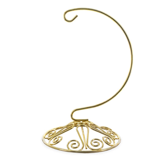 Scroll Base Metal Ornament Stand 7 Inches