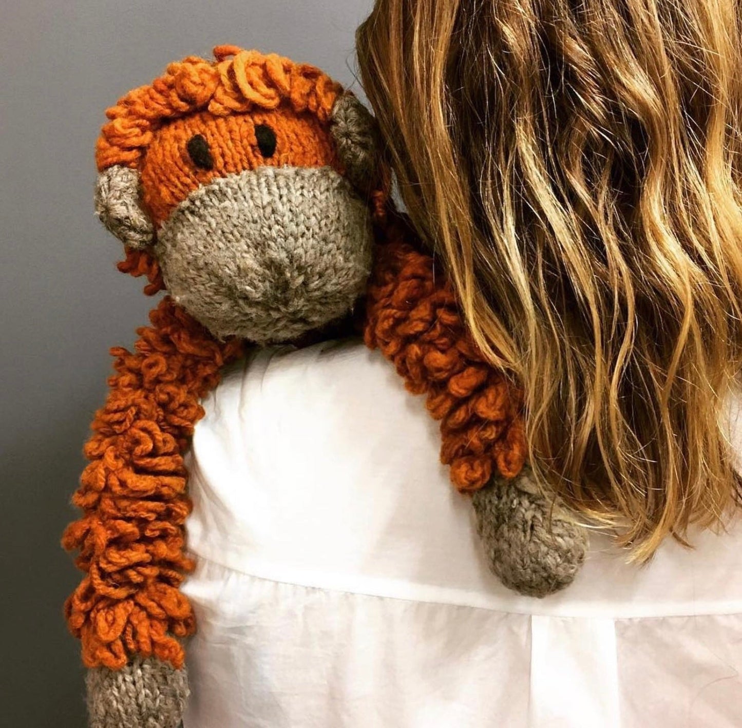 Wool Knit Buddy  | Opal the Orangutan