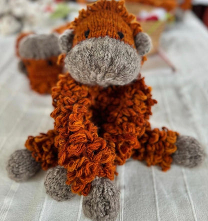 Wool Knit Buddy  | Opal the Orangutan