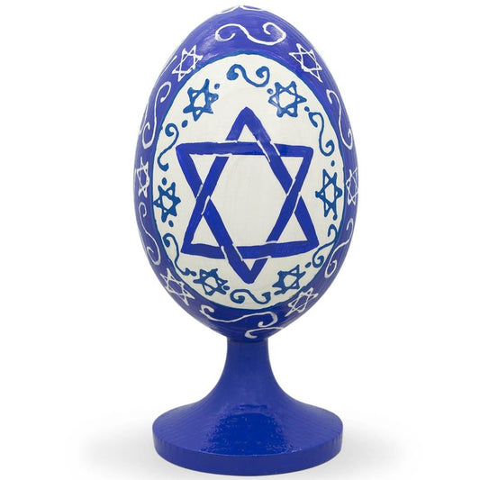 Star of David Jewish Wooden Figurine 4.7 Inches