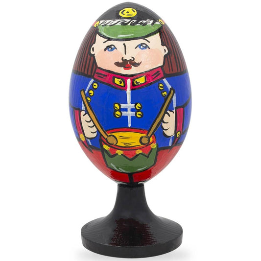 Soldier with Drum Wooden Figurine