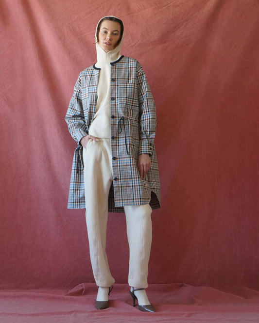 Plaid Anorak Dress - Multi