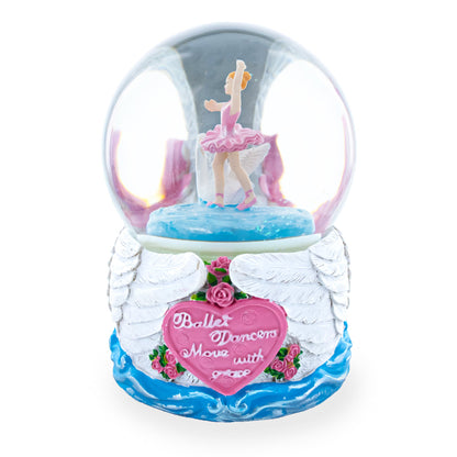 Graceful Swan Lake Ballet Musical Water Snow Globe