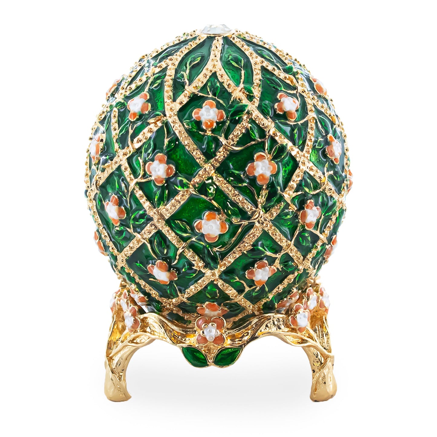 1907 Rose Trellis Royal Easter Egg 3.25 Inches
