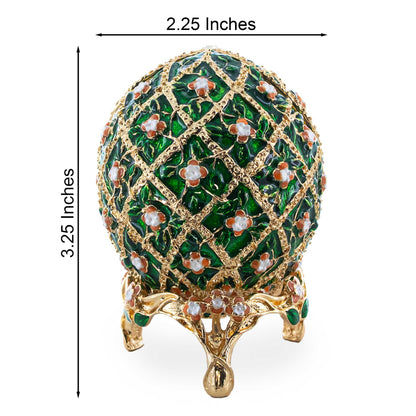 1907 Rose Trellis Royal Easter Egg 3.25 Inches