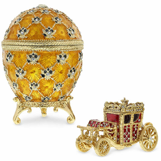 1897 Coronation Royal Imperial Easter Egg 3.8 Inches
