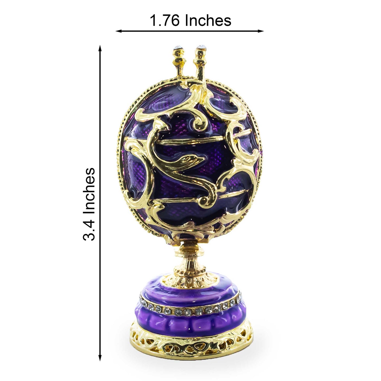 1899-1903 Spring Flowers Royal Imperial Easter Egg 3.4 Inches
