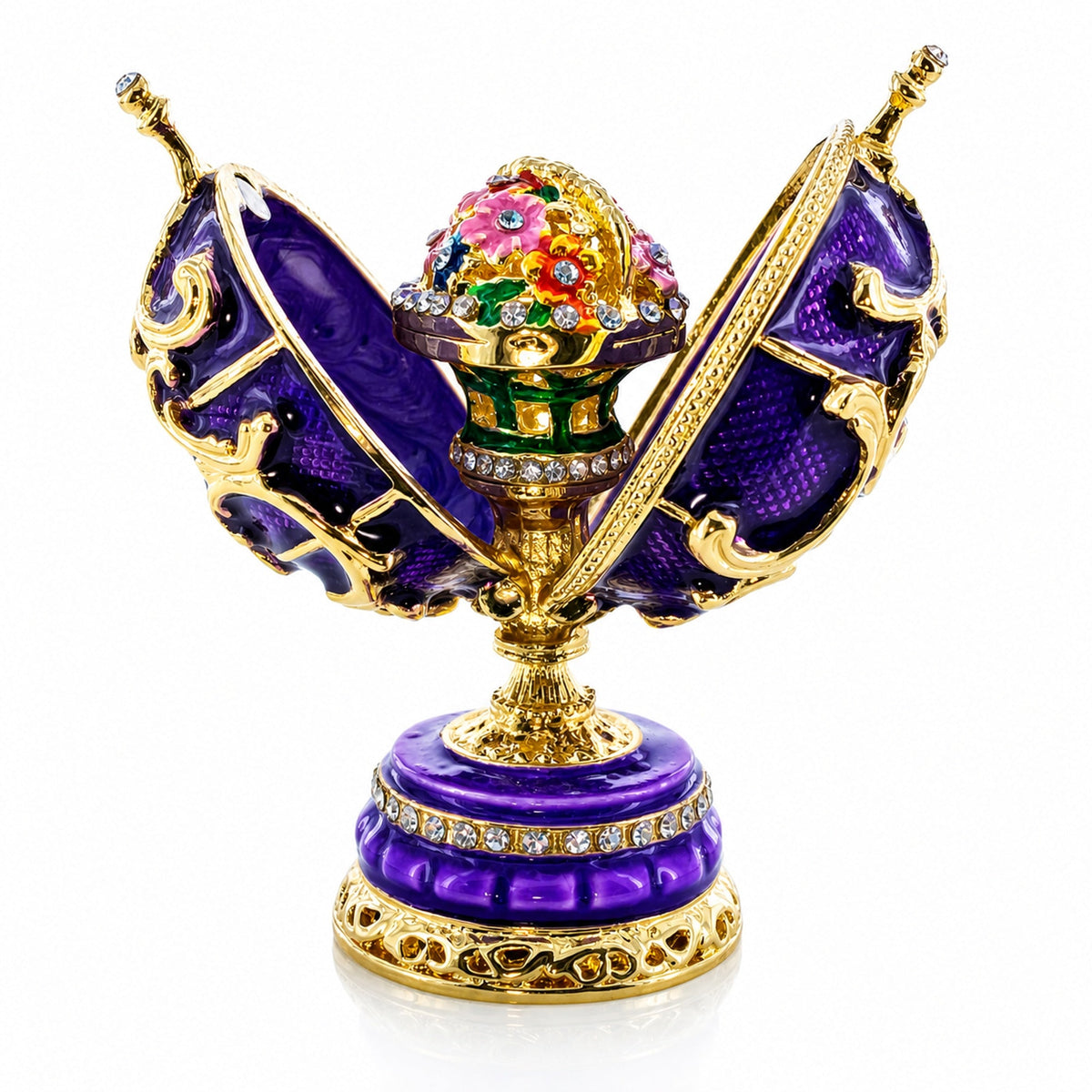 1899-1903 Spring Flowers Royal Imperial Easter Egg 3.4 Inches