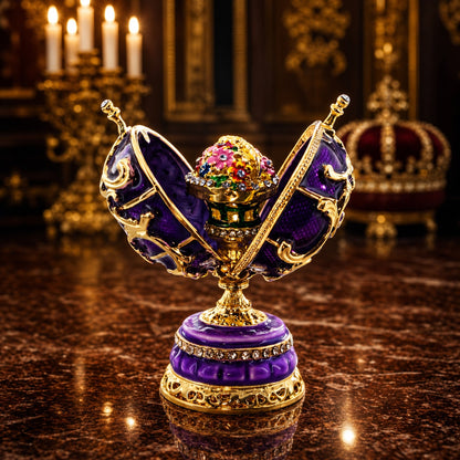 1899-1903 Spring Flowers Royal Imperial Easter Egg 3.4 Inches