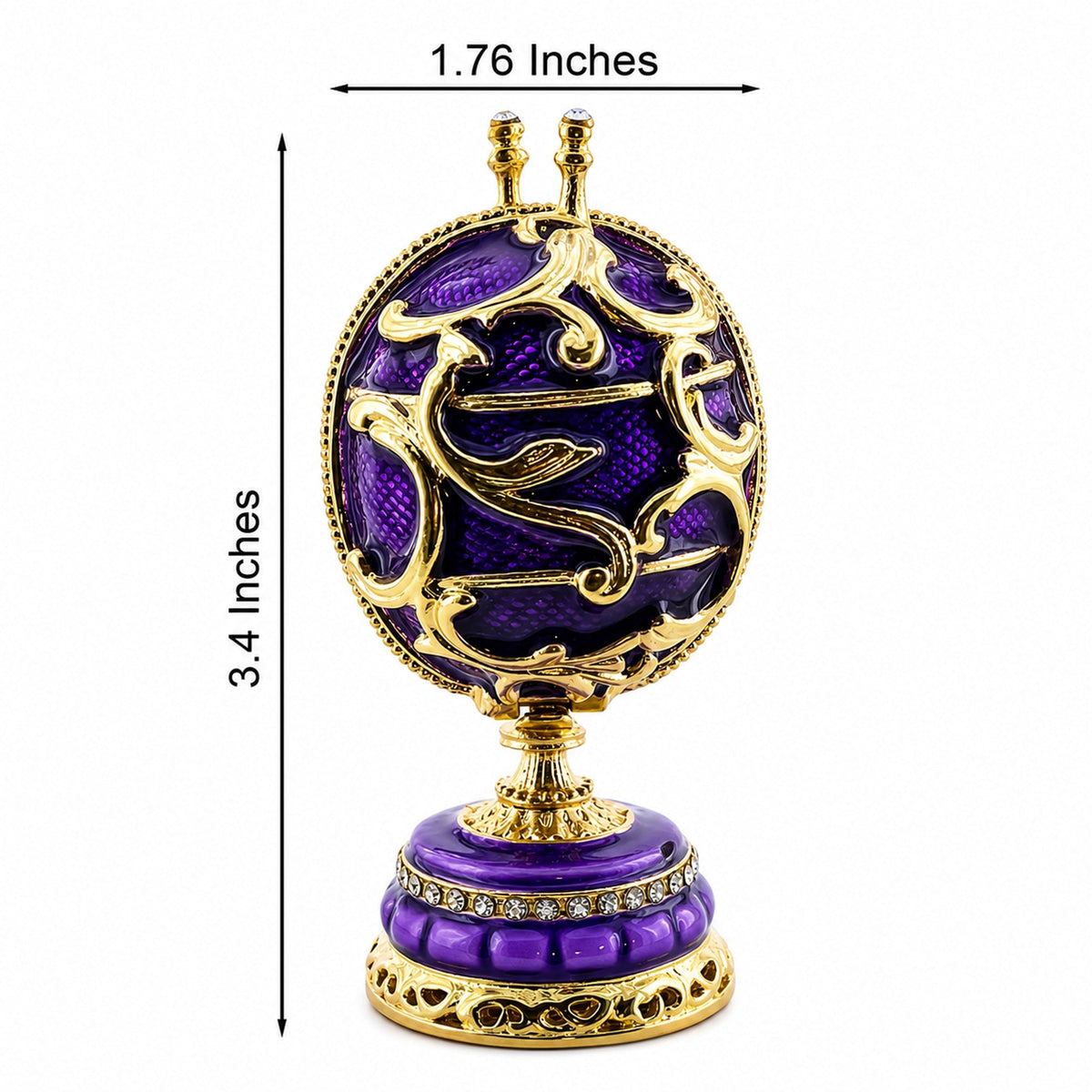 1899-1903 Spring Flowers Royal Imperial Easter Egg 3.4 Inches