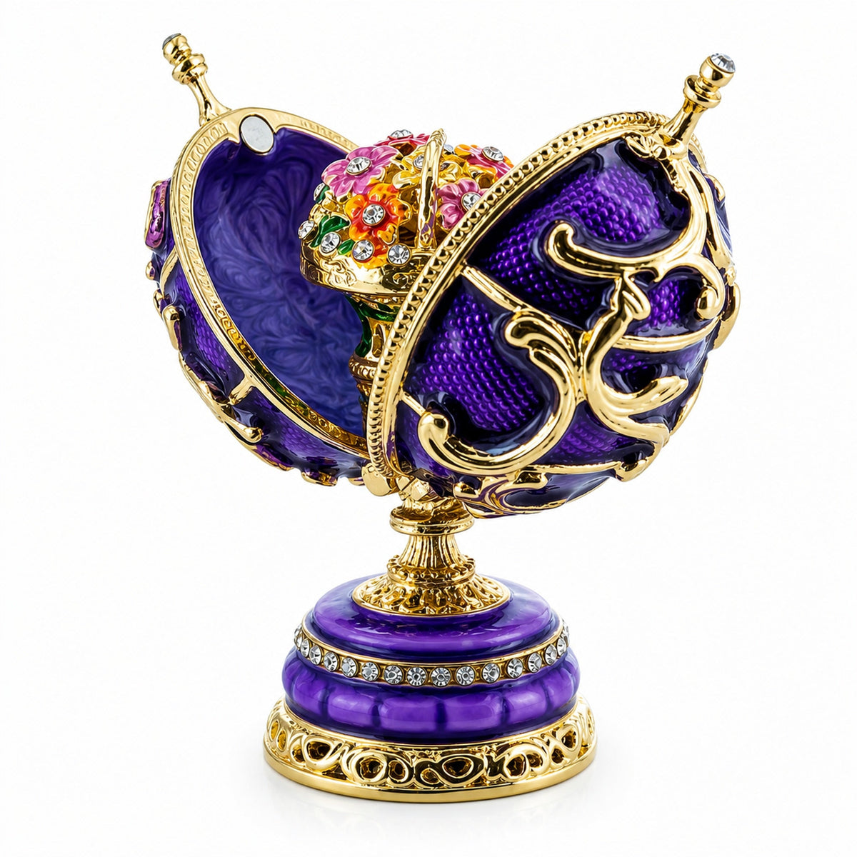 1899-1903 Spring Flowers Royal Imperial Easter Egg 3.4 Inches