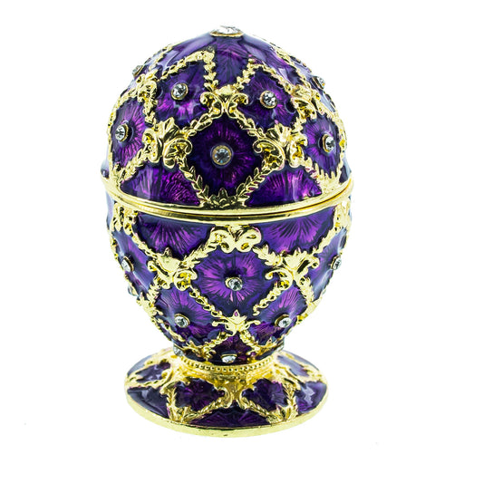 Purple Trellis Royal Inspired Easter Egg 2.5 Inches
