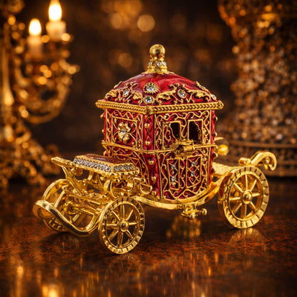 Coronation Coach Jewelry Trinket Box Figurine