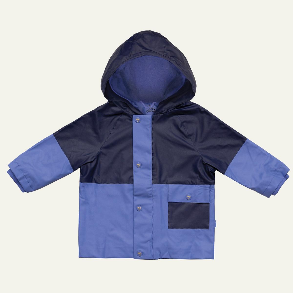 Colorblock Kid Raincoat - Peri Blue/ Navy – Gentle Nursery Shop