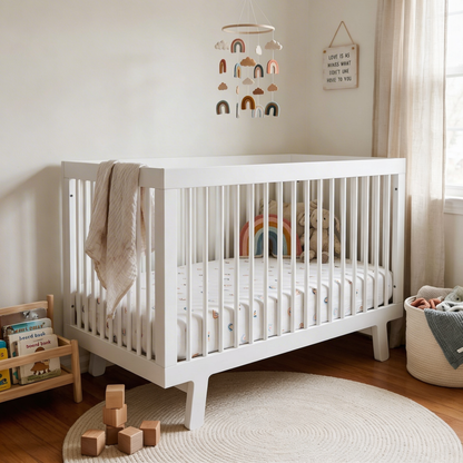 Organic Crib Sheet - Over The Rainbow