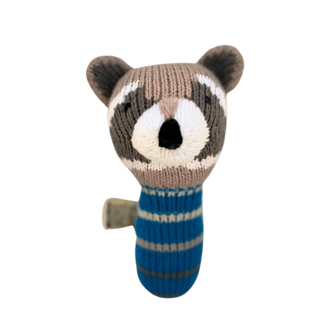 mini rattle | ramsay the raccoon