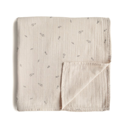 Organic Cotton Muslin Swaddle Blanket