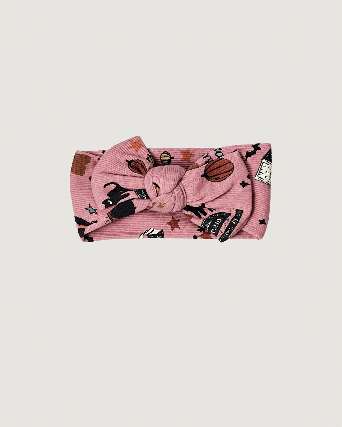 Rosie Headband Wrap - Pink Halloween Mashup